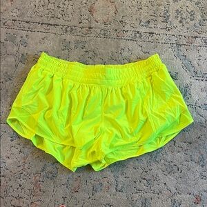 Lululemon Athletica Neon Green Athletic Shorts